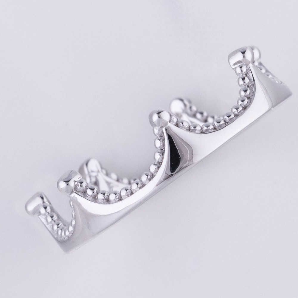 925 Sterling Silver Crown Ring - Picture 5 of 5